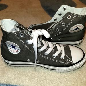 Kids slate grey high top converse